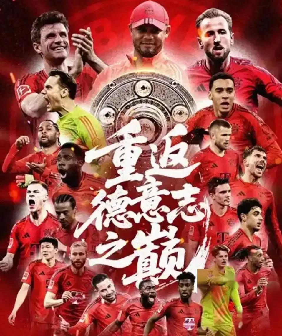 拜仁慕尼黑33座联赛冠军_2024-2025赛季德甲冠军_拜仁慕尼黑