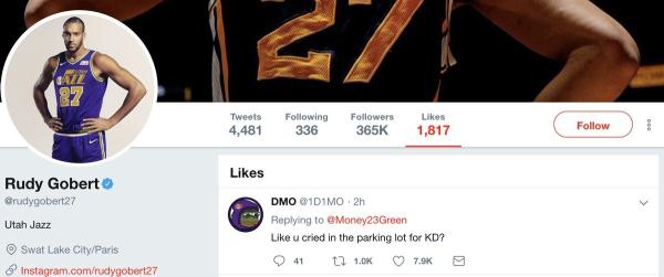 鲁迪-戈贝尔落选全明星_NBA全明星替补落选嘲讽事件_鲁迪·戈贝尔